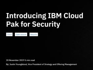 IBM Cloud Pak for Security